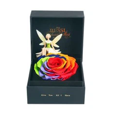 Kutia e trëndafilave luksoze Dhuratat e Krishtëlindjes Kutitë e Luleve të Zeza