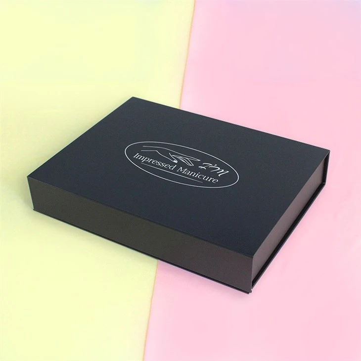Black magnetic gift box with EVA insert